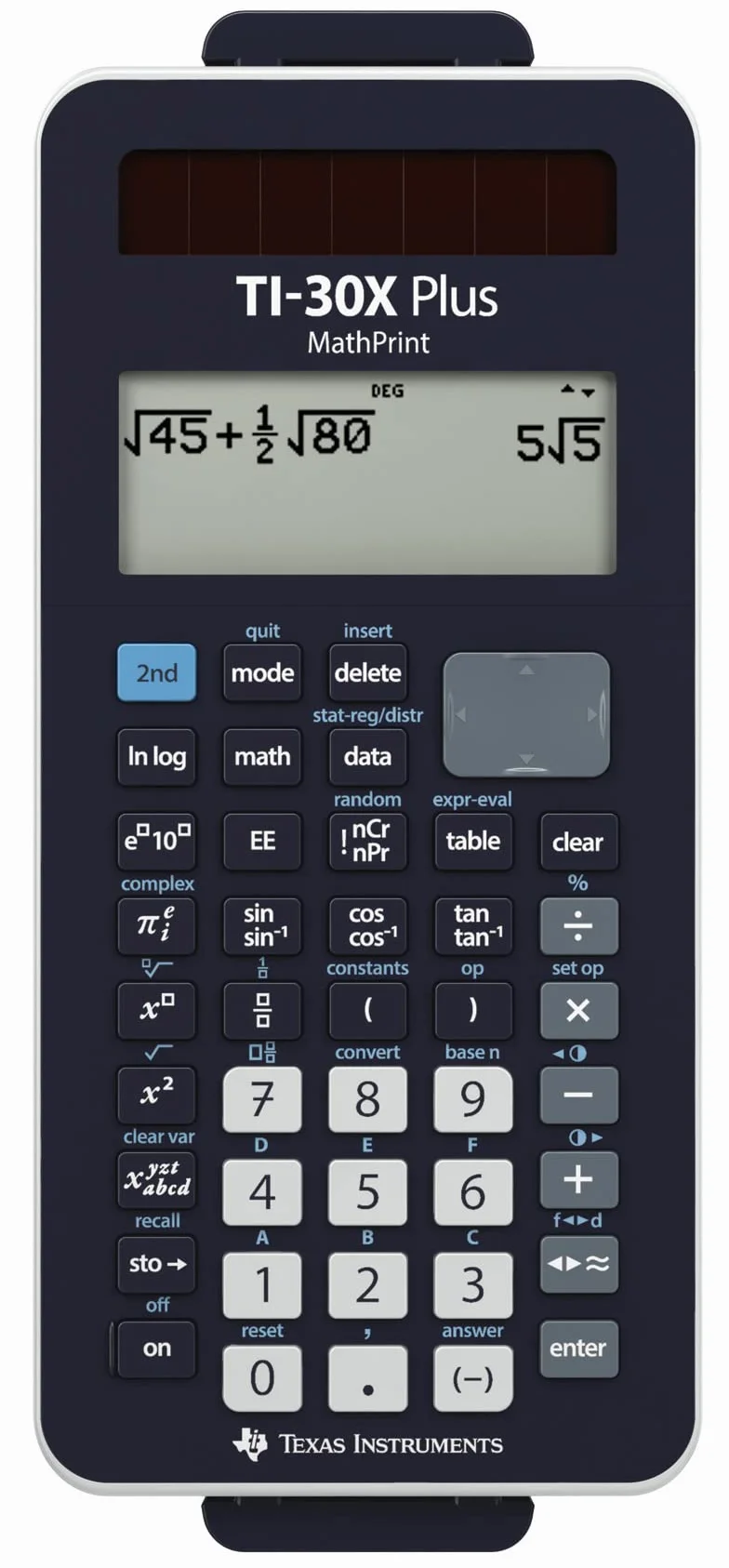 Texas Instruments TI-30XPLMP Kalkulator Naukowy, Czarny, 18,4 x 8 x 1,6 cm