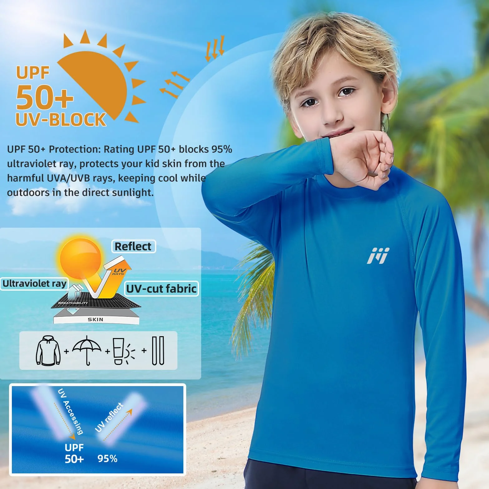 MEETWEE Rash Guard — koszulka Chłopcy Boys Rash Guard-up2k