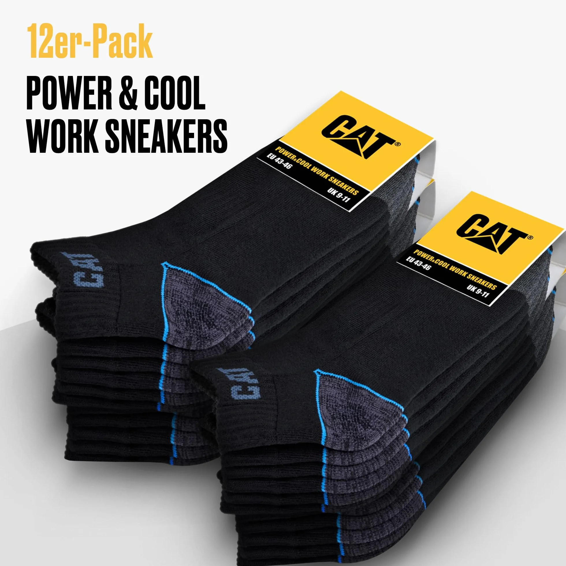 CAT CATERPILLAR POWER & COOL WORK SNEAKERS Skarpety robocze Sneakers, skarpety robocze, skarpety robocze, rozmiary 39-42, 43-46, 47-50