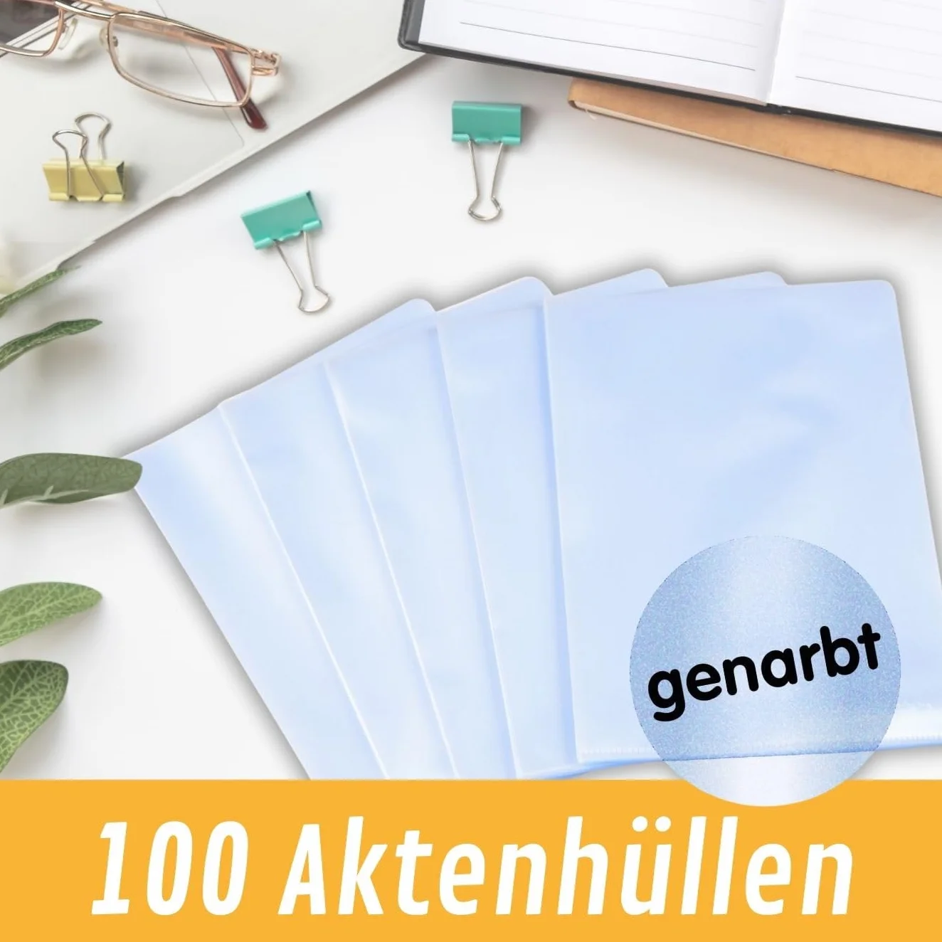 perfect line • 100 koszulek DIN A4 przezroczystych, groszkowanych, odpornych na uszkodzenia dokumentów