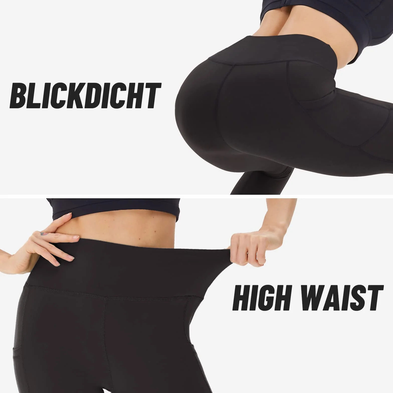 AMIYOYO Damskie legginsy termiczne z podszewką, z wysokim stanem, nieprzezroczyste, z polarem, ciepłe, przytulne, elastyczne, sportowe legginsy