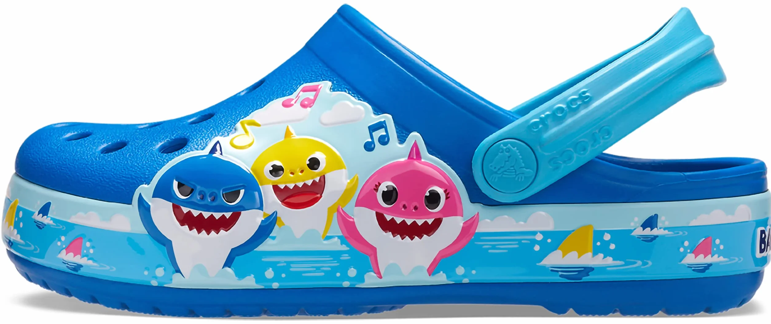 Crocs Uniseks - dzieci Crocs FL Baby Shark Band Clog TChodak