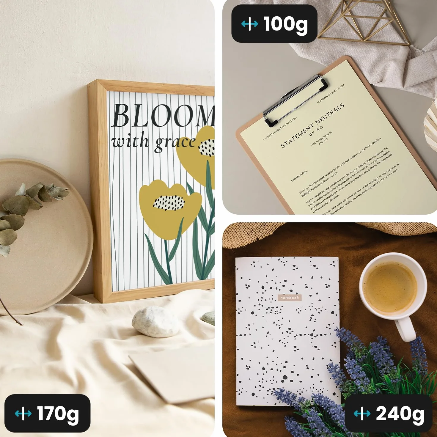 Netuno 100 arkuszy kremowego gładkiego papieru A4 210 x 297 mm 100g Lessebo Smooth Ivory papier do druku karton na zaproszenia ulotki broszury kartki okolicznościowe albumy okładki książek folder