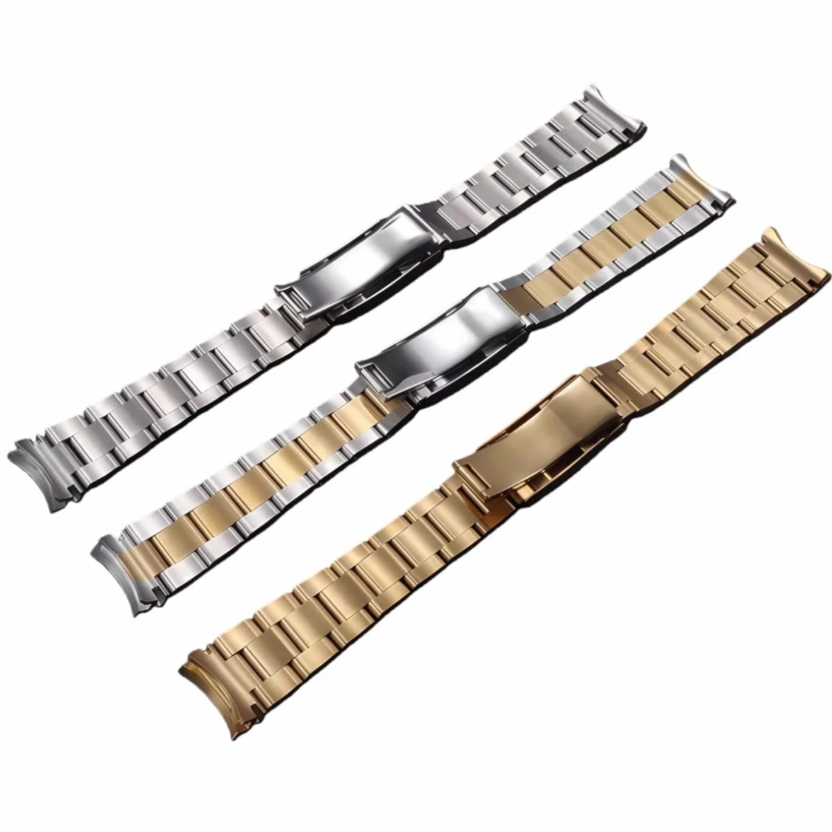 Bransoleta Metalowa Stal 904L Pasek Zegarka Klamra Ślizgowa Bransoletka Zamienna 20mm 21mm Szybka dla Rolex GMT-Master
