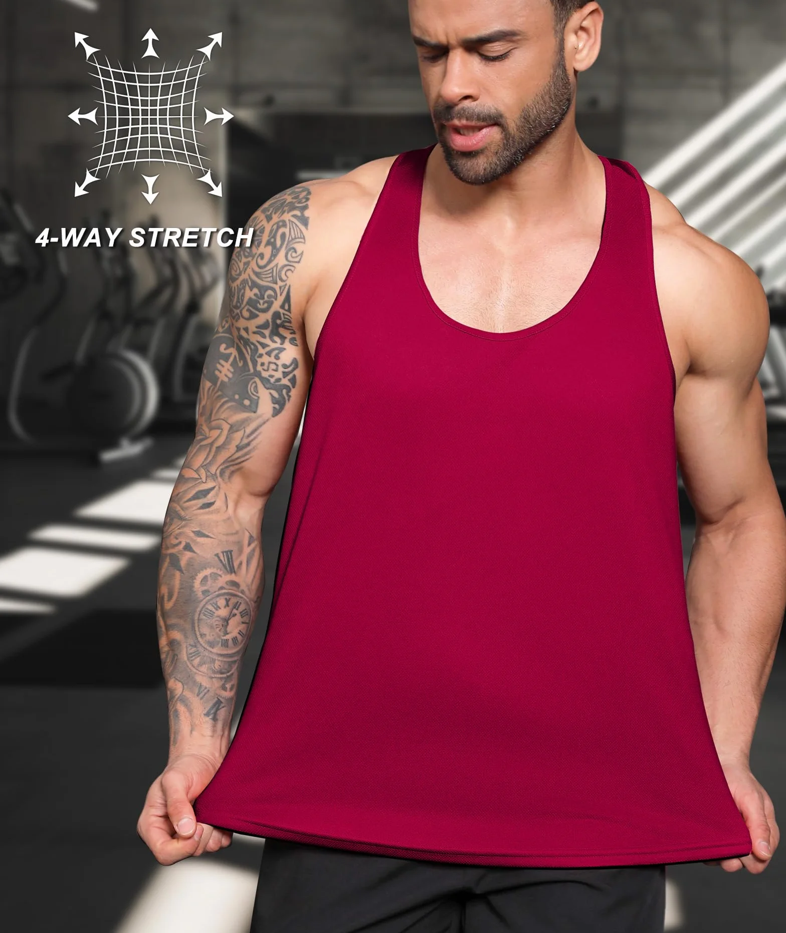 Boyzn Tank Top Męski na Lato, Bez Rękawów, Oddychające Koszulki na Pachy, do Studia Fitness, Siłowni, Kulturystyki, Biegania - 1 lub 3-pak