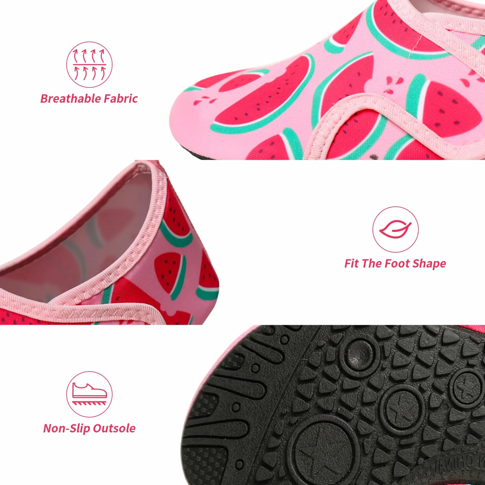 Buty do wody Chłopiec Dziewczynka Buty Plażowe i Basen Skarpety Pływanie Antypoślizgowe Buty Wodne Buty Boso Dla Dzieci 22-33EU