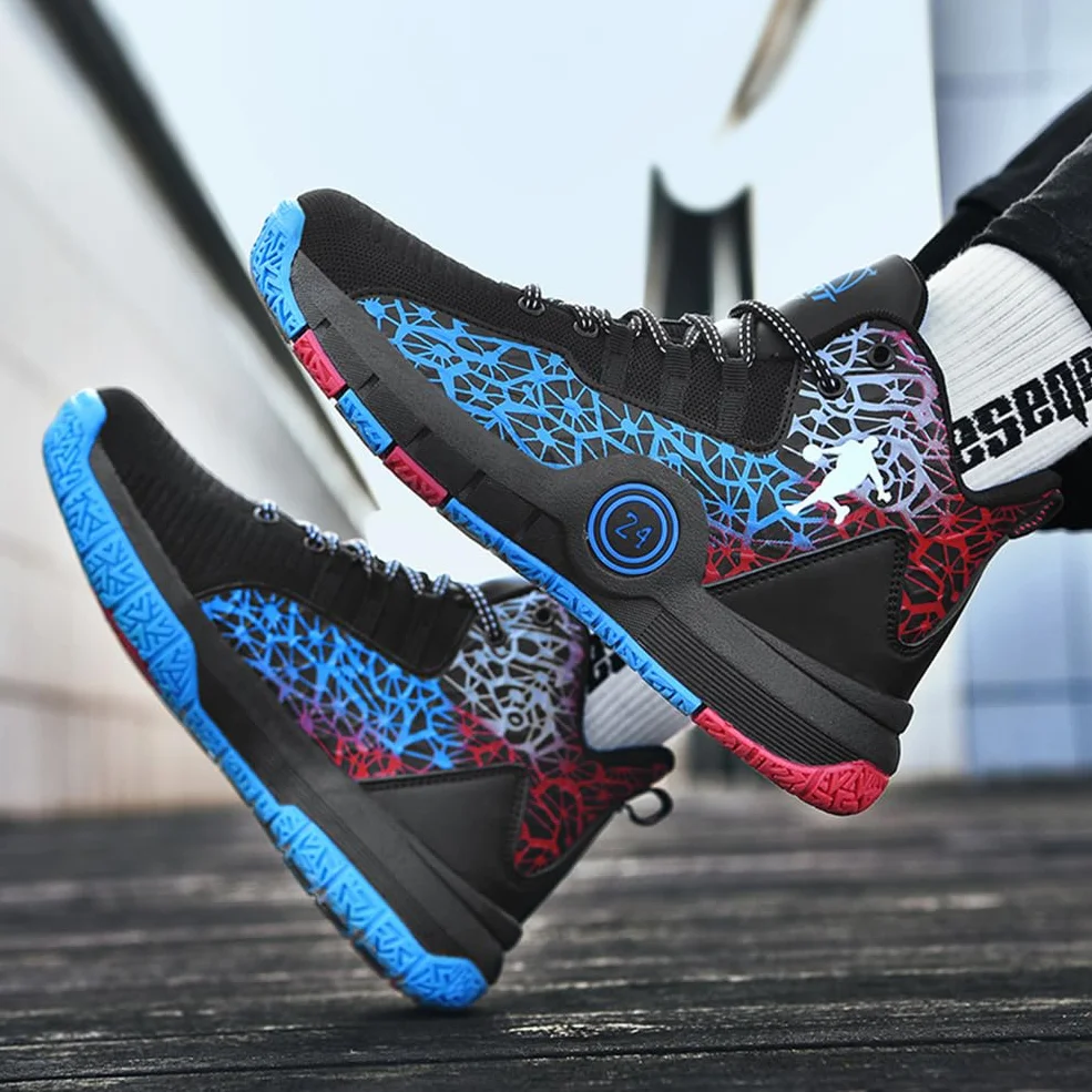 buty do koszykówki dla dzieci moda buty do koszykówki na świeżym powietrzu sportowe fitness antypoślizgowe buty do biegania, Bba R15, 32 EU