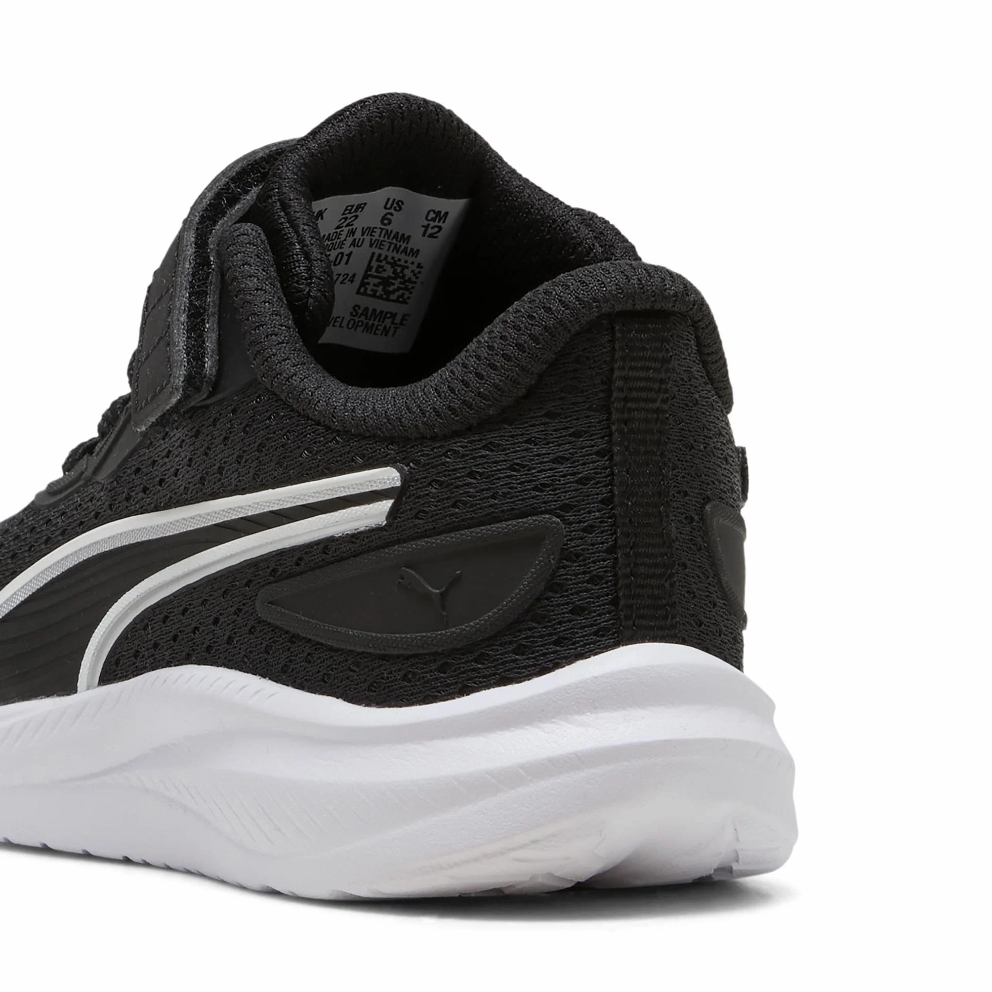 PUMA Unisex Baby Skyrocket 2 AC+ INF trampki, czarno-białe, srebrne, 40 EU, Puma Czarny PUMA Biały PUMA Srebrny, 8.5 UK