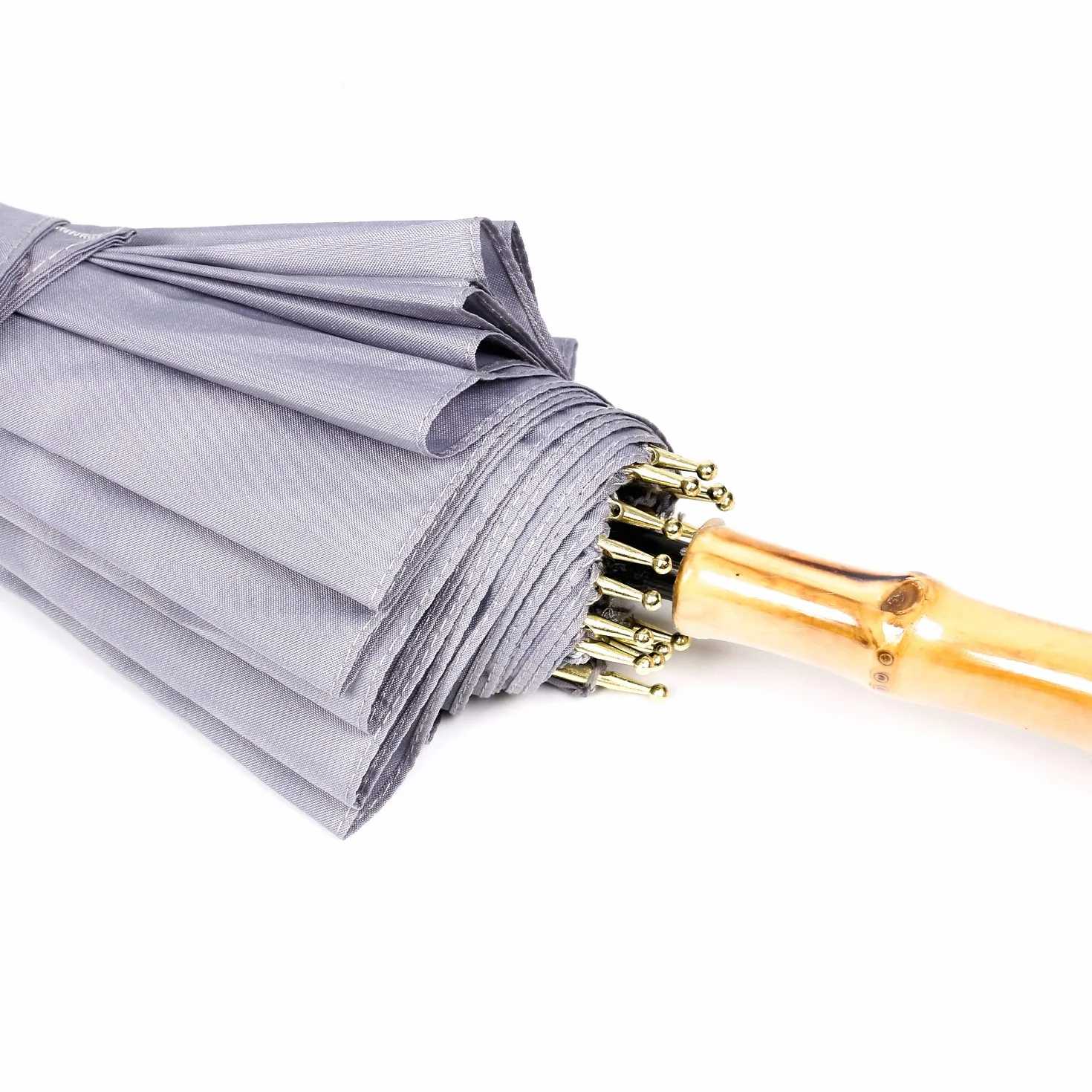 ThreeH bambusowy uchwyt parasol golfowy automatyczny, otwarty uchwyt, drewniany haczyk, parasol KS08