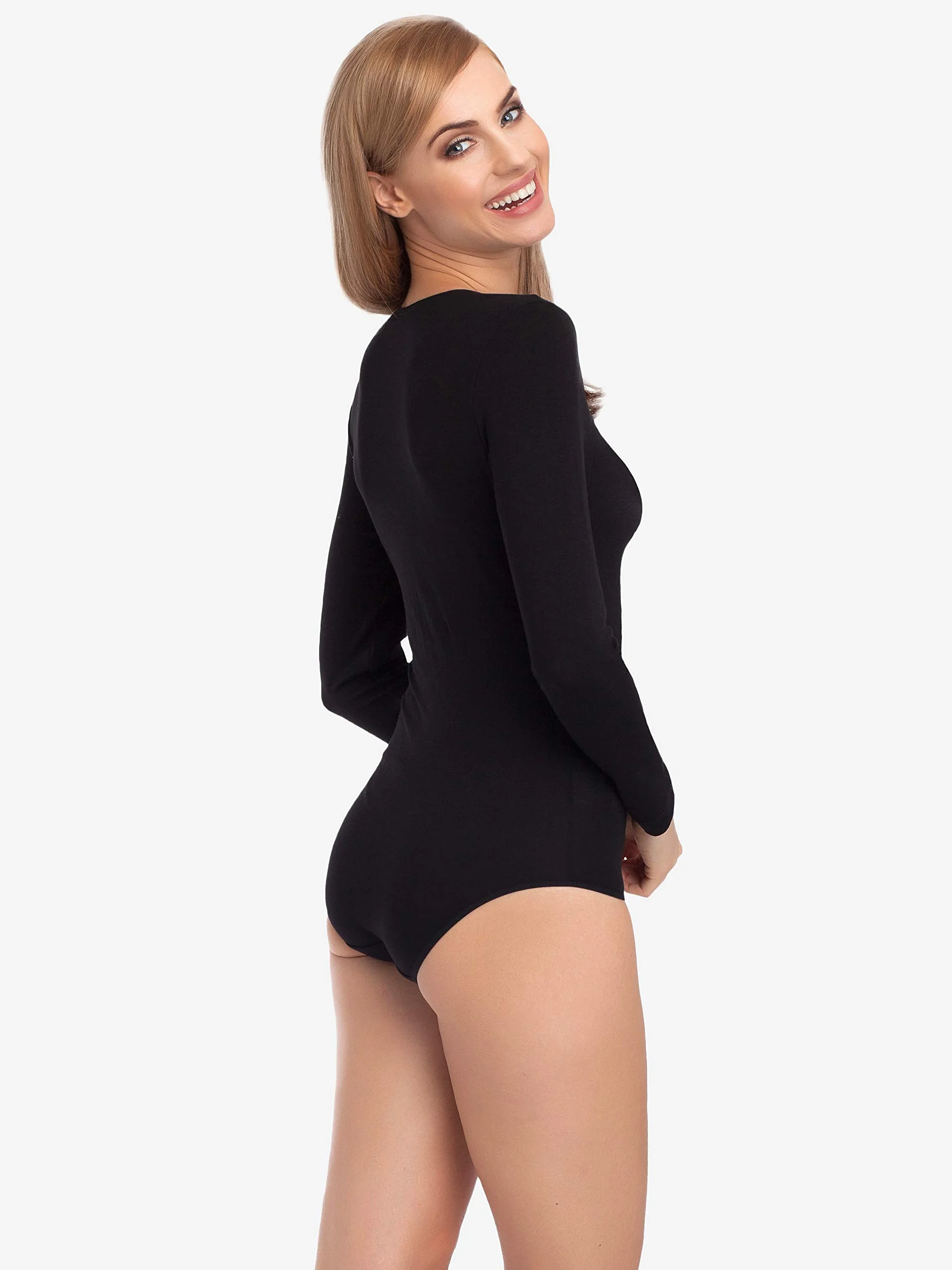 Merry Style Damskie Body z Długim Rękawem BD109