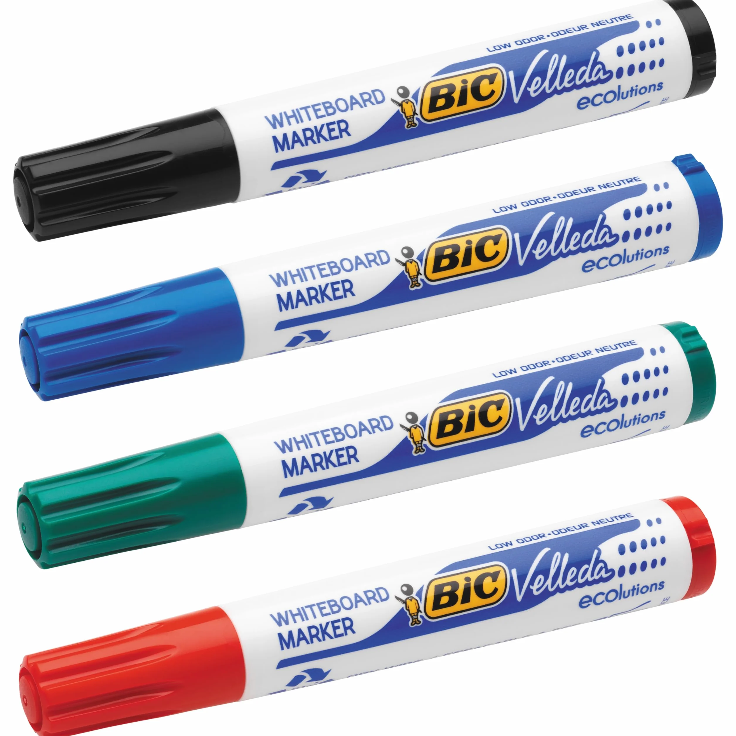 BIC Velleda Ecolutions 1701 Marker suchościeralny czarny okrągła końcówka Pudełko 12szt