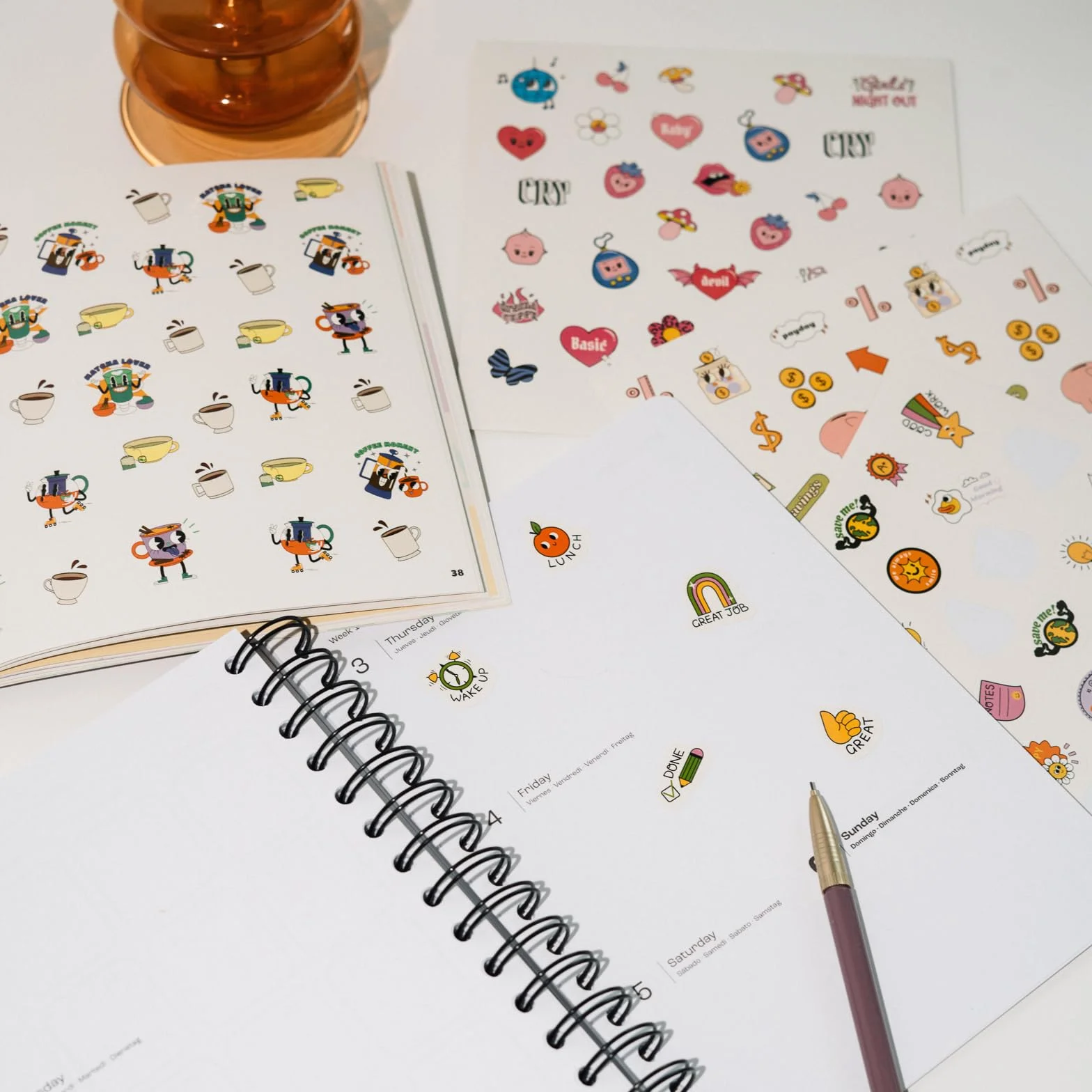 Grupo Erik Stickers, Sticker Book + 2000 Stickers, Planner Stickers, Diary Stickers, Scrapbook Stickers, Calendar Stickers, Journal Stickers, Bullet Journal Accessories