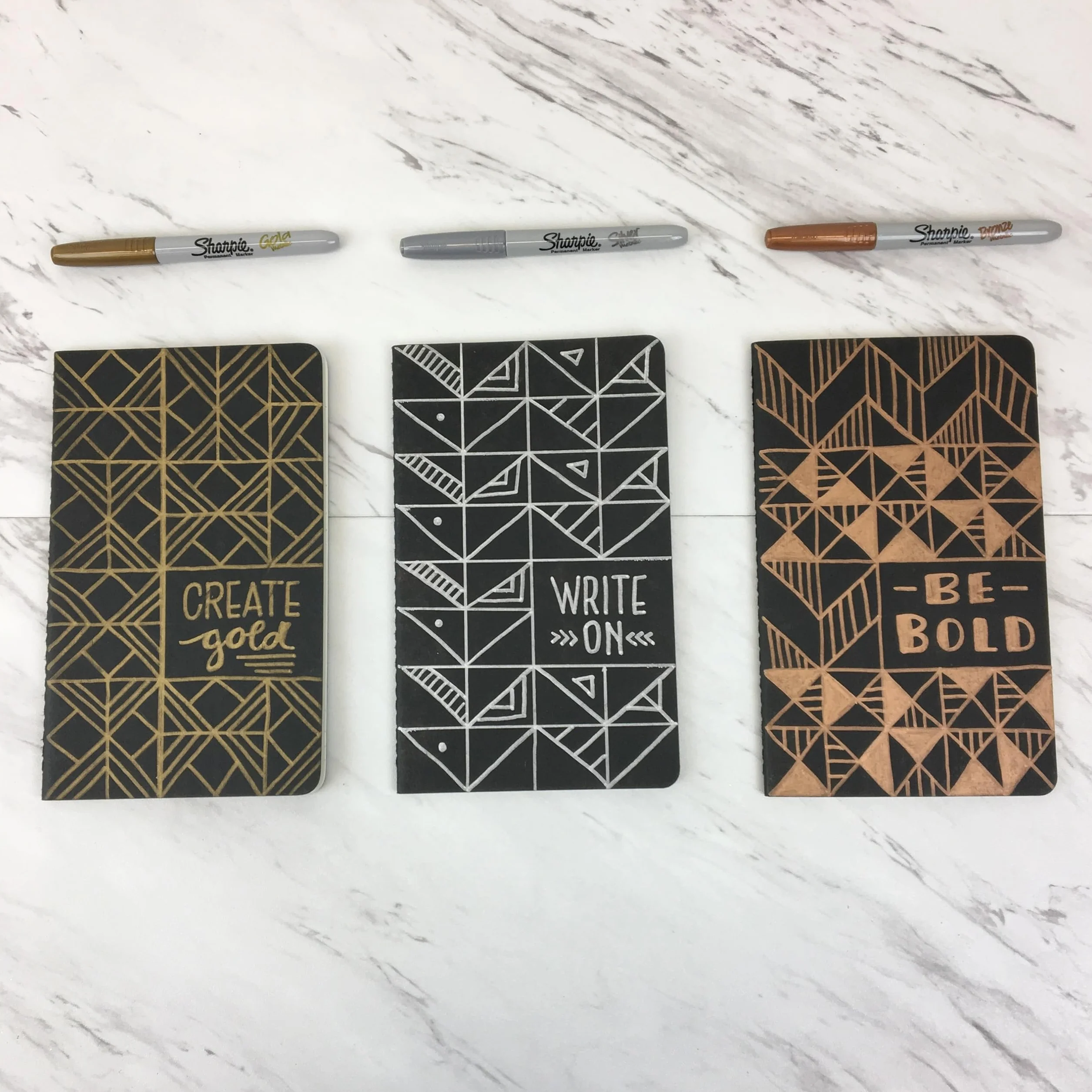 Sharpie Metaliczne markery permanentne | cienka końcówka dla pogrubionych detali | złoty | 1 marker