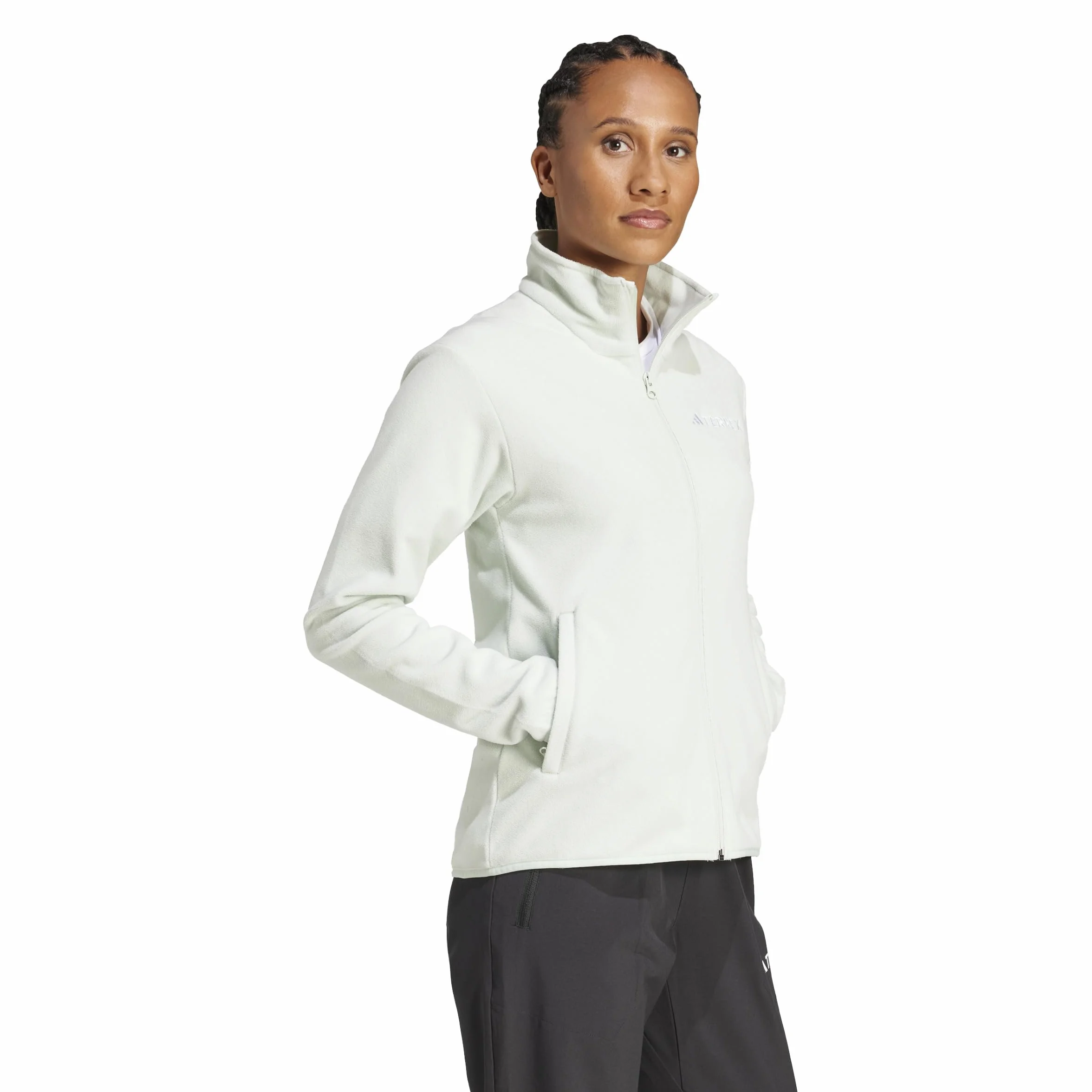 adidas Kobiety Terrex Multi Essentials Full Zip Fleece Jacket, linen green, M