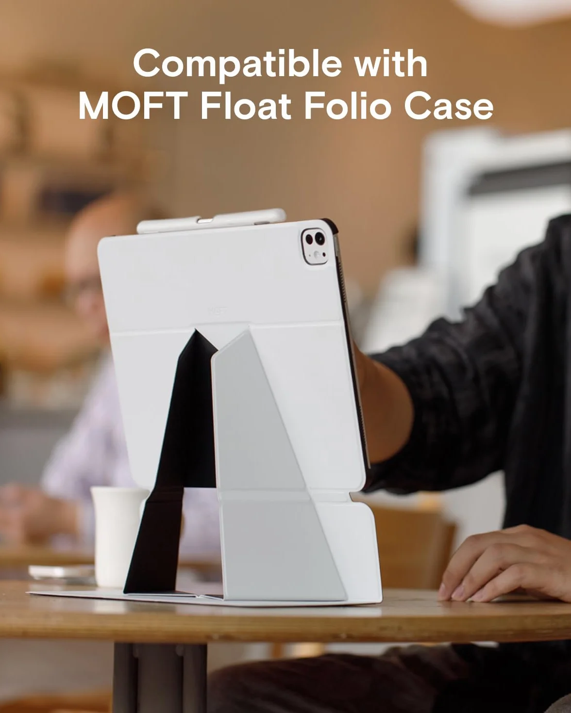 MOFT Uchwyt na długopis kompatybilny z Apple Pencil Pro / 2. generacji / złączem USB-C. Kompatybilny z Apple Smart Folio, MOFT Dynamic i Float Folio, biały