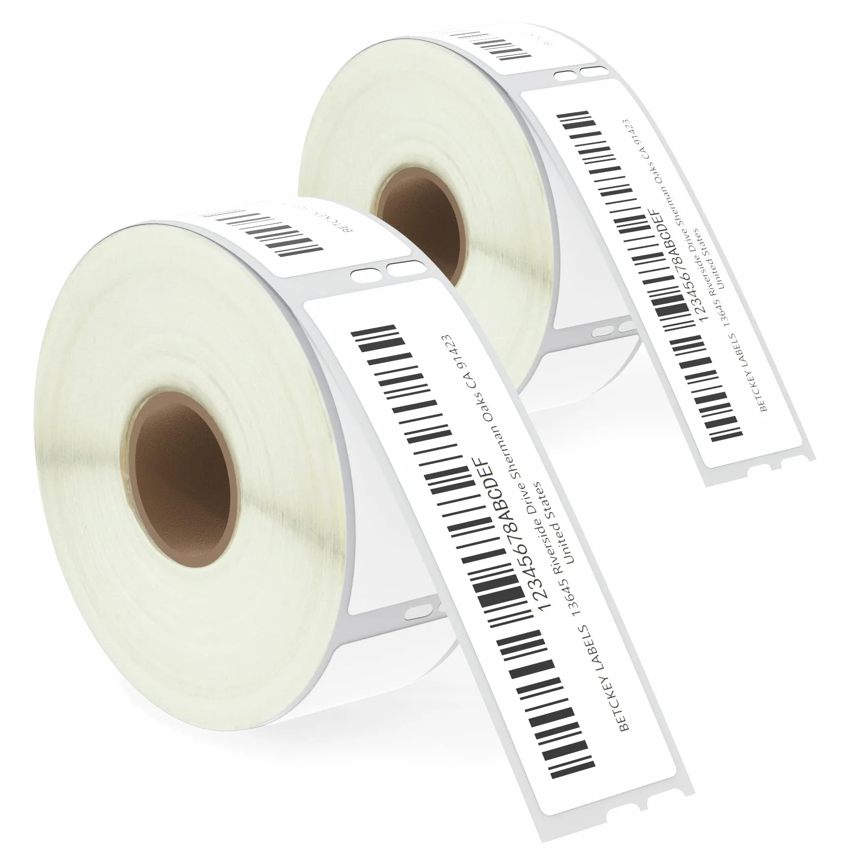 BETCKEY - 2 Rolek 99010 Etykiet Kompatybilne z DYMO S0722370, 28mm x 89mm, 700 Etykiety Adresowe Sztuk do LabelWriter 450 4XL, NIE do 550/5XL