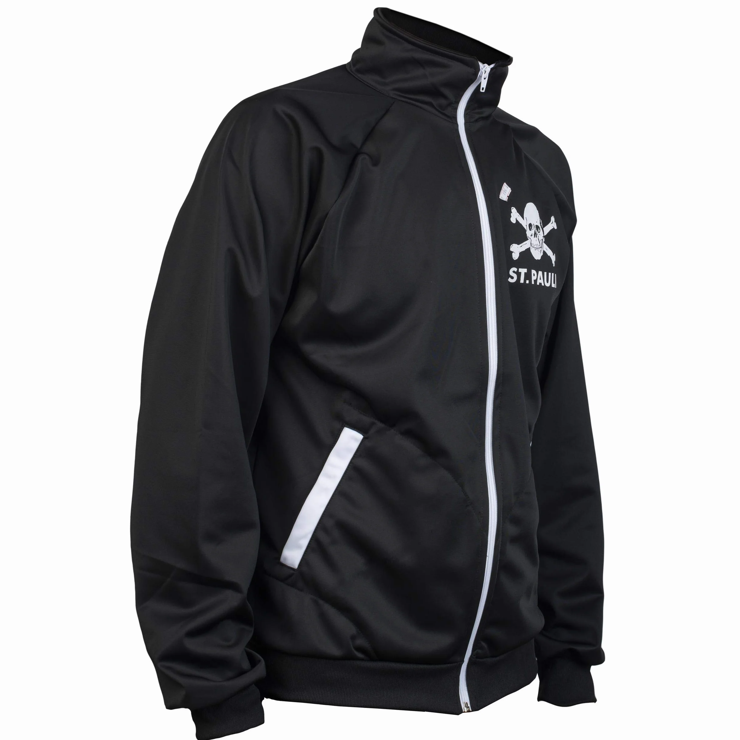 St. Pauli Black Ultras kurtka punkowa, dla aktywistów, piłkarska, dres, kości z czaszką, czarna