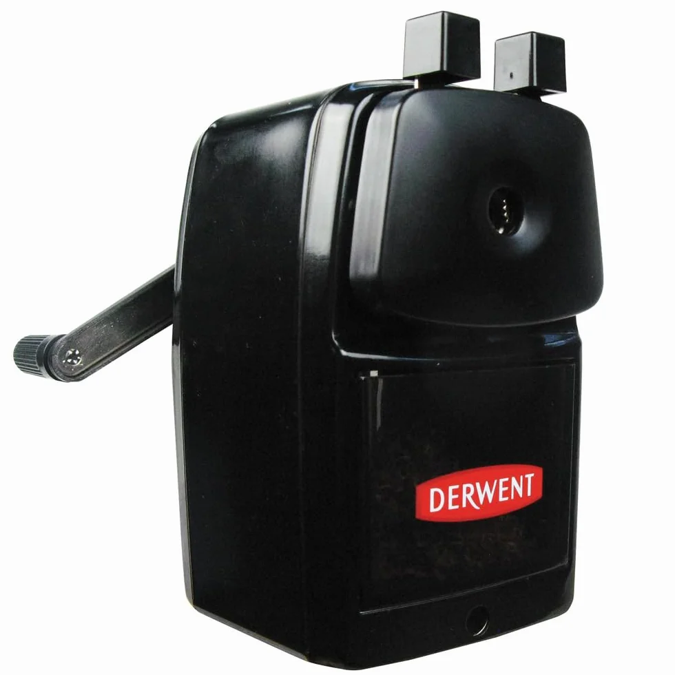 Derwent, Temperówka na Korbkę Super Point, Pojemnik na Odpadki, Zacisk na Biurko (2302001)