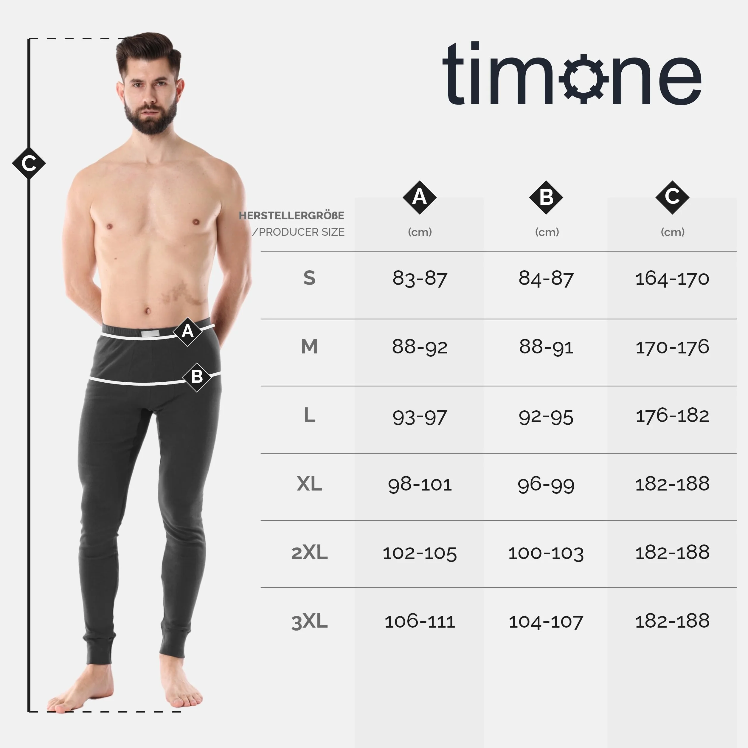 Timone Męskie Kalesony Długie TI30-127