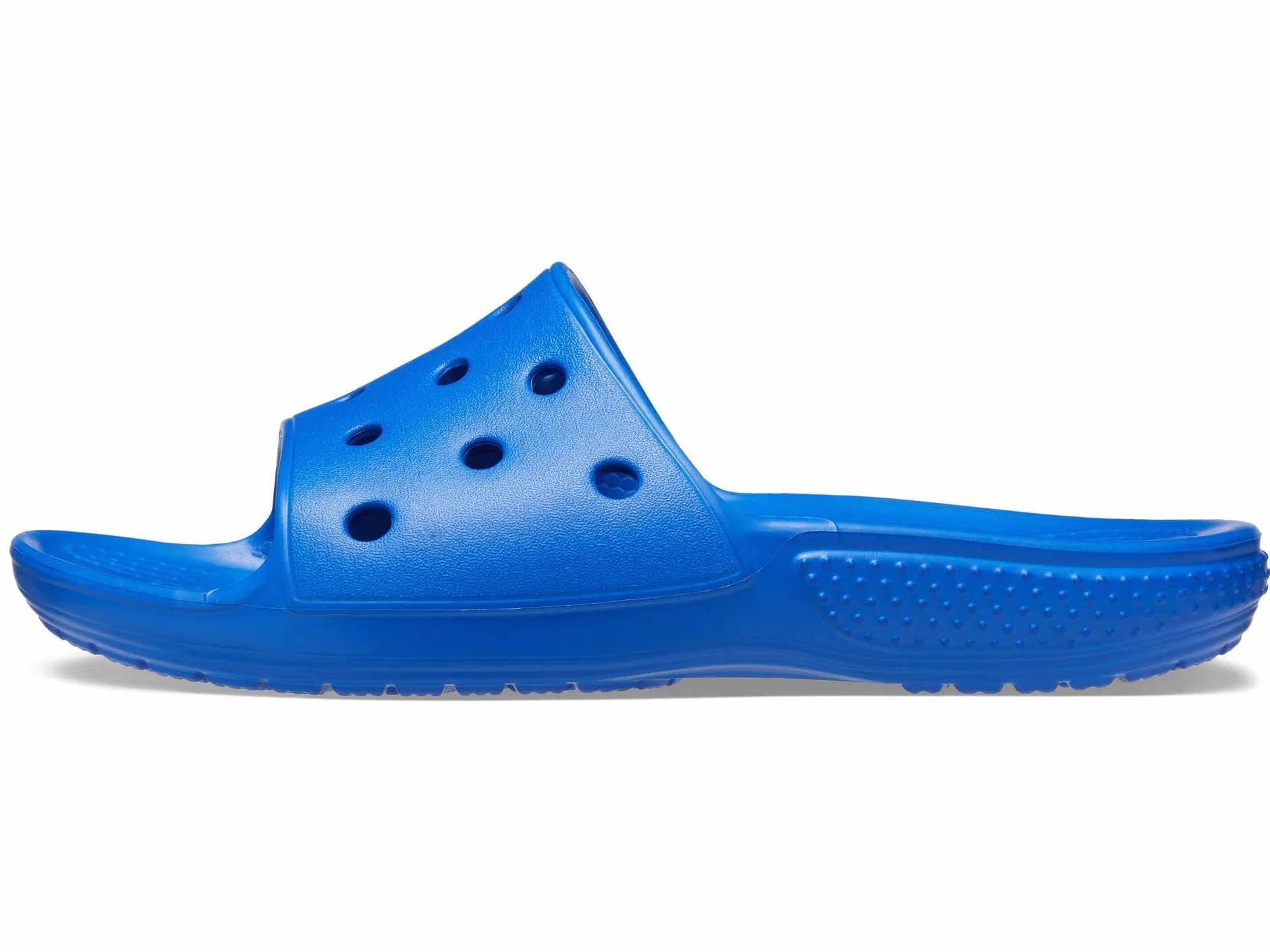 Crocs Mixed Kids Classic Crocs Slide K chodot, niebieska śruba, 30/31 EU, Niebieska śruba, 30-31 EU