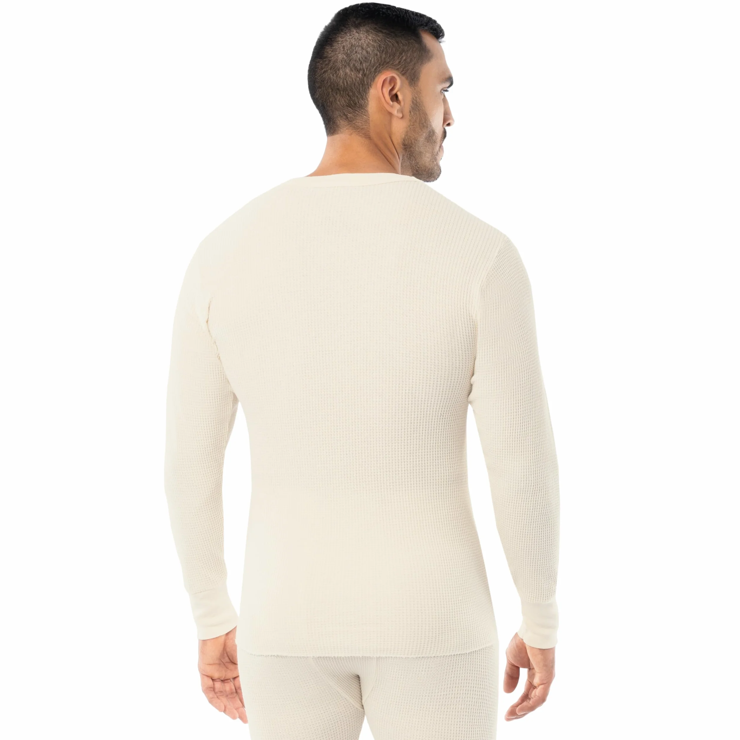 INDERA Męska koszula z długim rękawem - Heavyweight Thermals Cotton Heavyweight Koszulka termiczna (1 szt.)