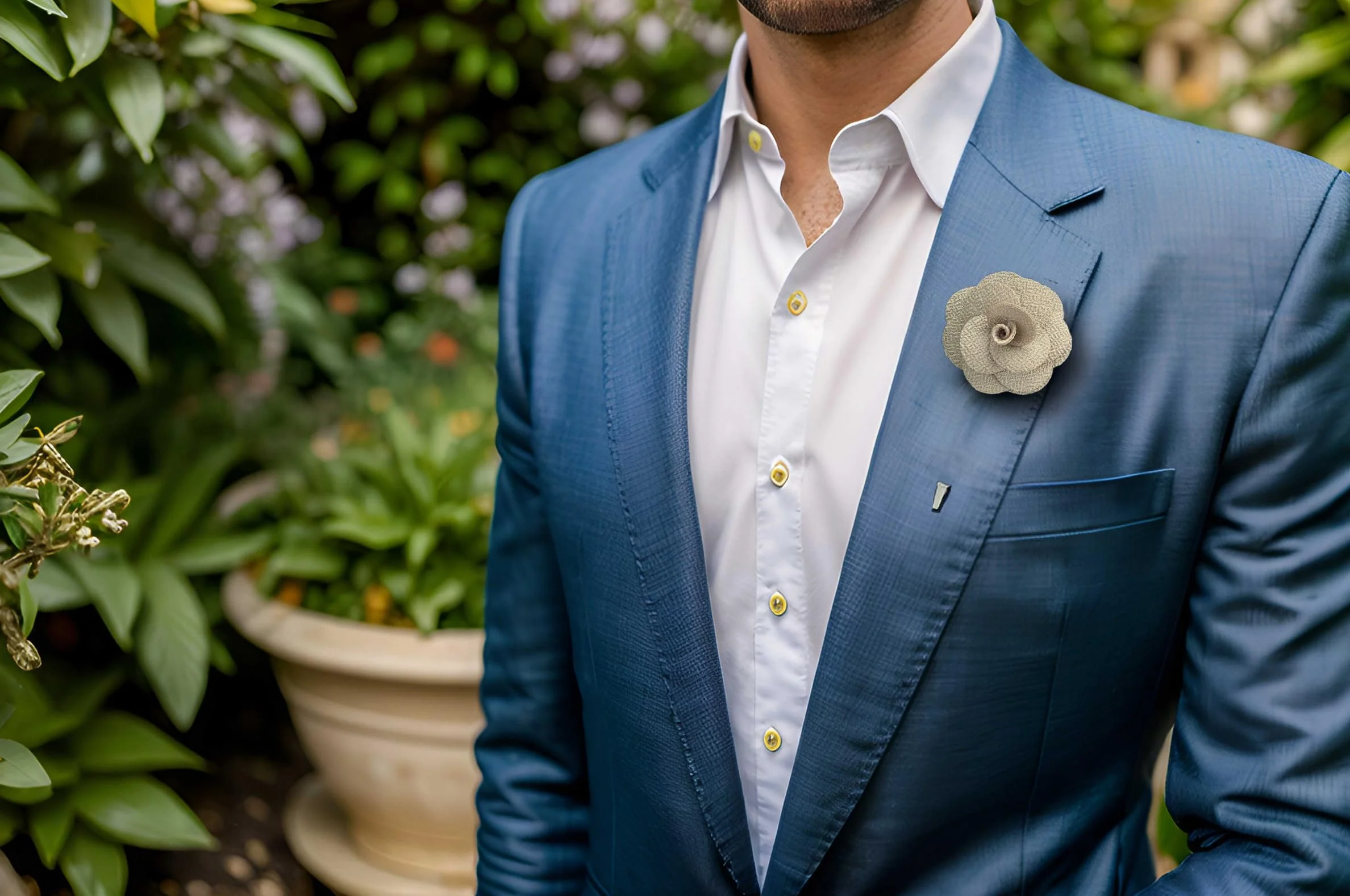 S&W SHLAX&WING Różne modne męskie klapy kwiaty Handmade Boutonniere Stick Pin Wedding Nowość