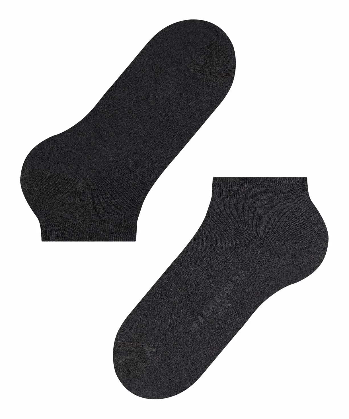 FALKE Mężczyźni Skarpety do trampek Cool 24/7 M Sn Bawełna krótkie jednokolorowe 1 Para, Szary Anthracite Melange 3080, 43-44