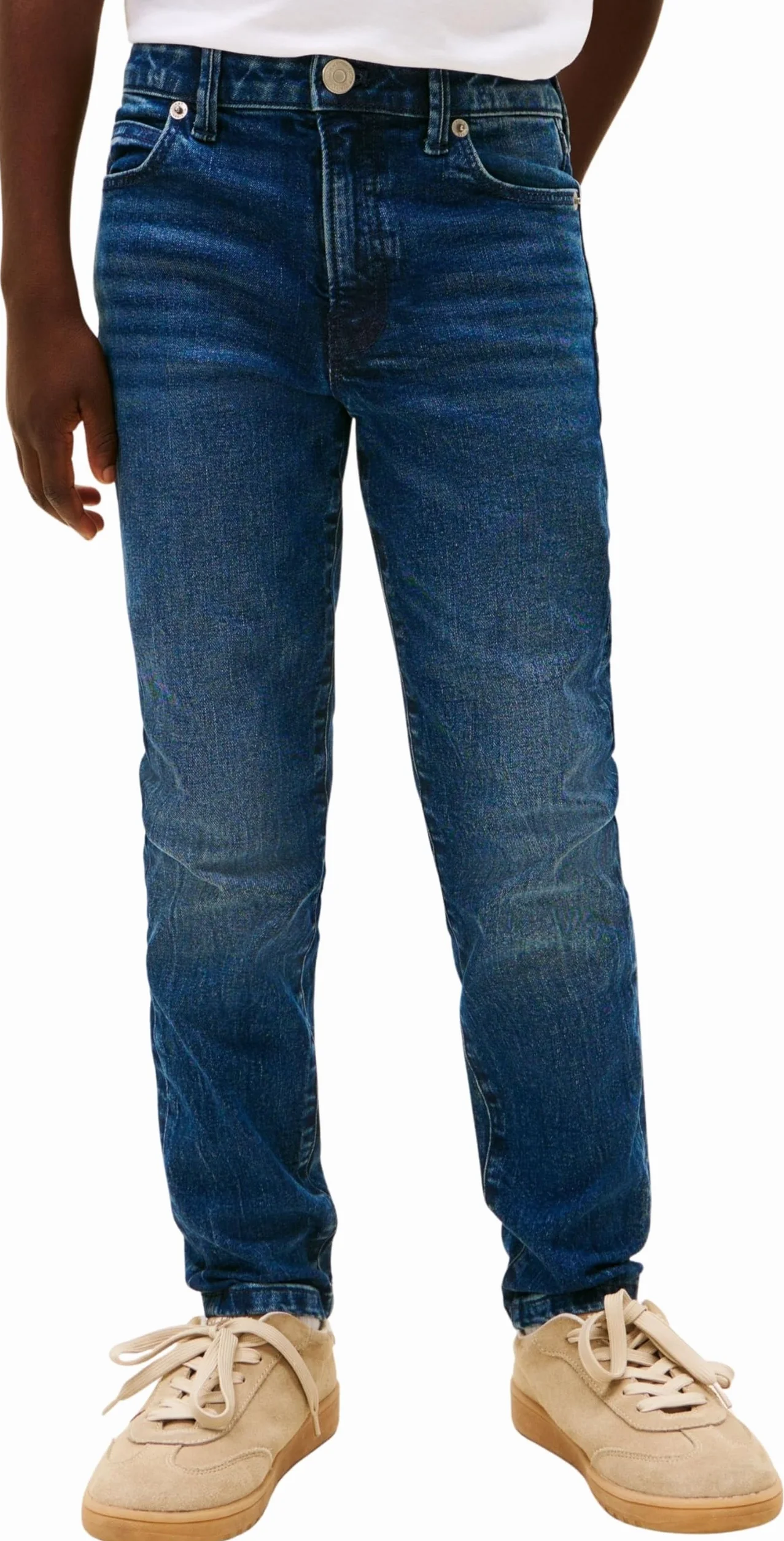 Tommy Hilfiger Straight Dark Jeans Kb0kb10040 - Prosty Chłopcy