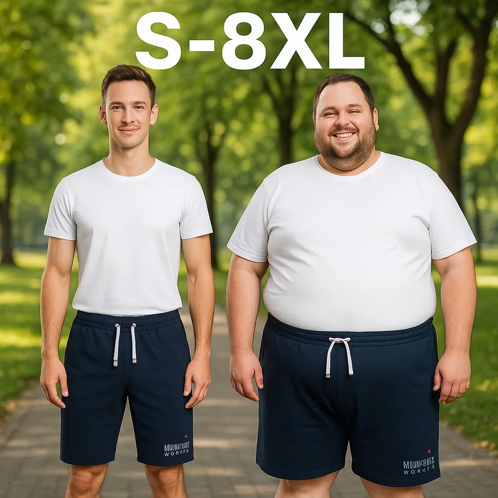 Mount Swiss Szorty męskie, krótkie spodenki sportowe bokserki ze 100% bawełny, duże rozmiary do 8XL