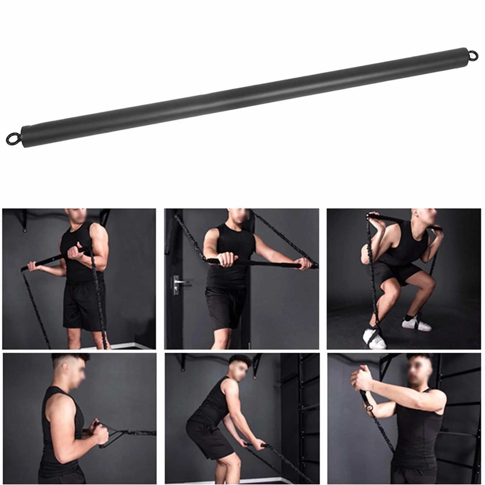 Pilates Fitness Bar, wielofunkcyjna joga Rally Bar Body Sculpting dla domu