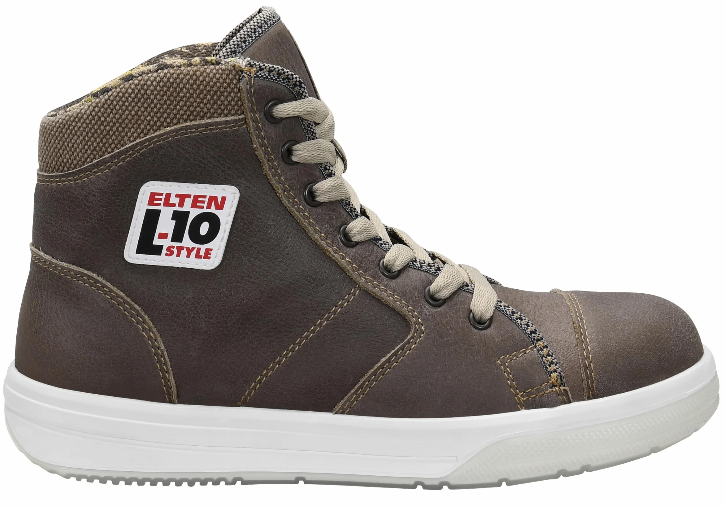 ELTEN Obuwie ochronne Emotion ESD S3, męskie, sportowe, sneakersy, lekkie, brązowe, stalowe noski - rozmiar 42