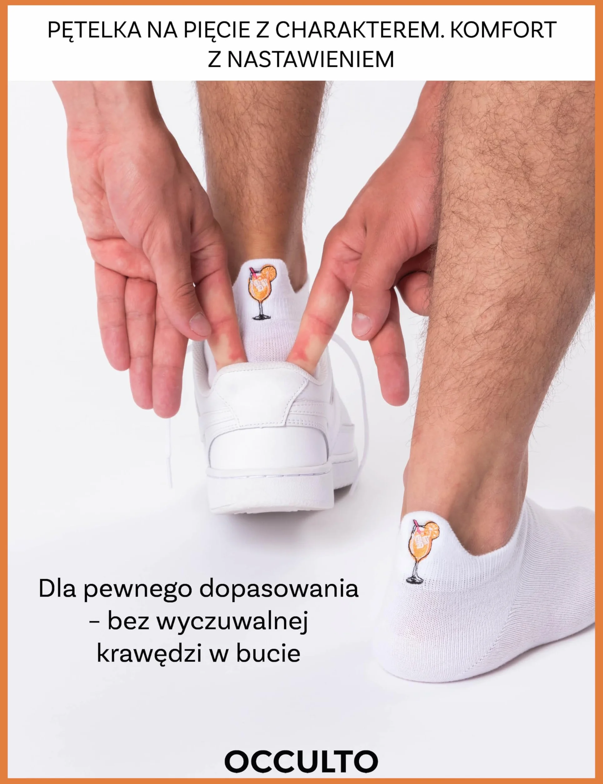 Occulto Krótkie Skarpety Motyw Damski & Męskie 3-6 pak (model: Luca)