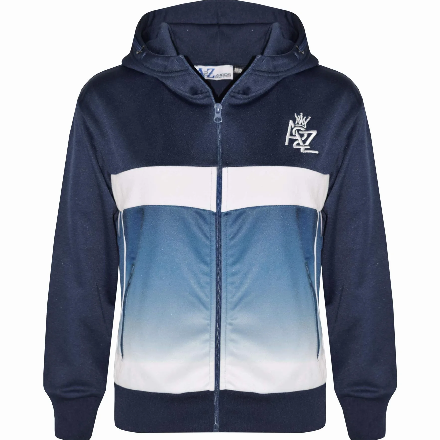 A2Z 4 Kids Chłopcy Dziewczynki Dres 3D Cyfrowy Dwukolorowy - T.S 307 Navy 13