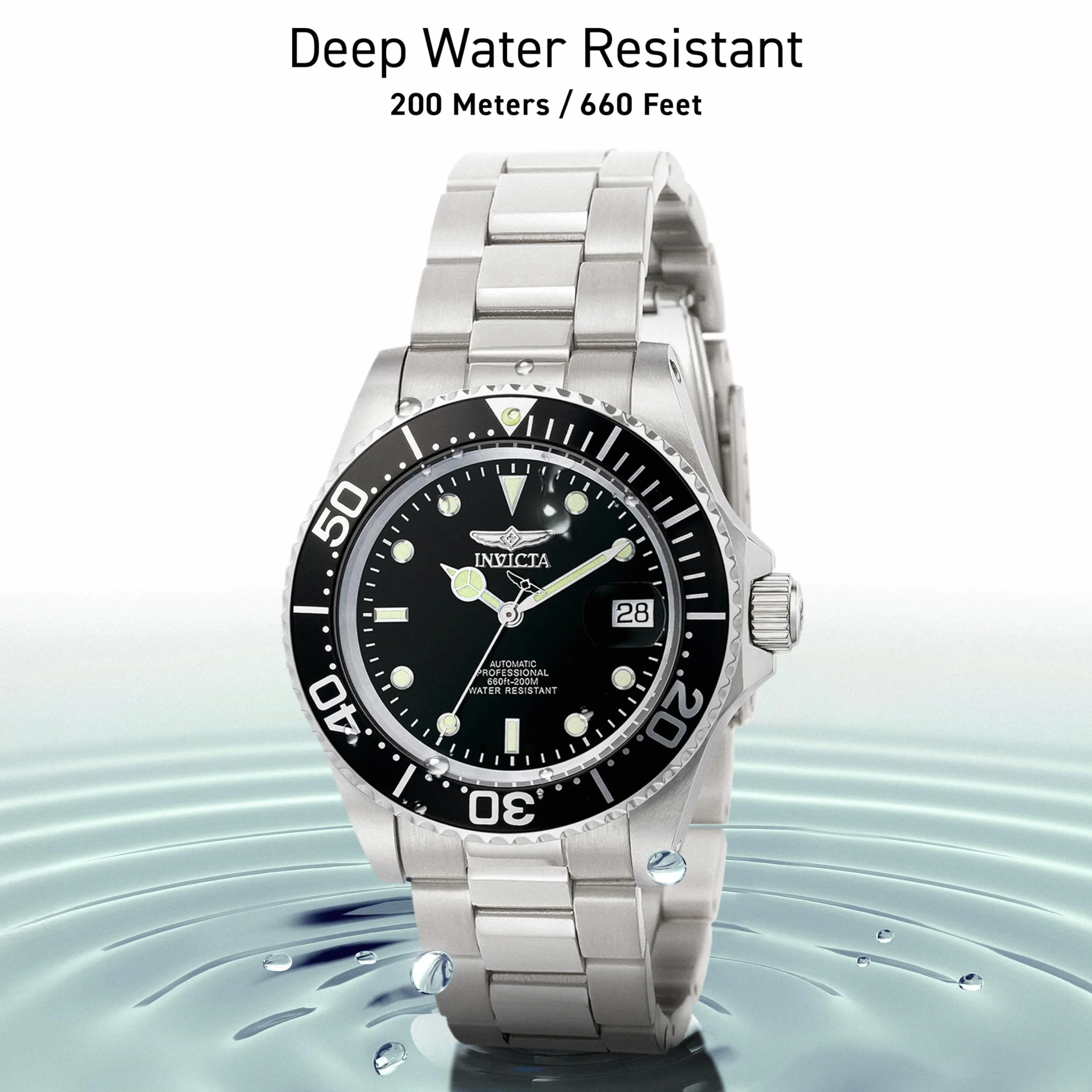 Invicta Pro Diver Męski zegarek kwarcowy ze stali nierdzewnej - 40 mm