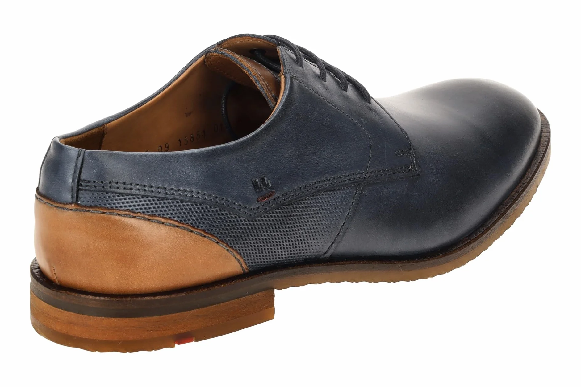 LLOYD Męskie buty sznurowane/buty biznesowe/półbuty Domino niebieskie, gładka skóra
