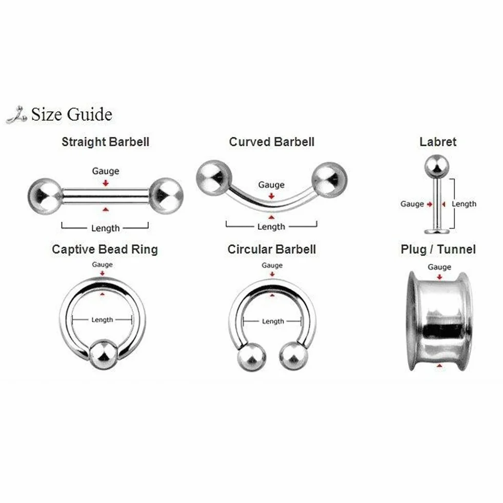 Huacan Silikonowe tunele do uszu, tunele do ciała, zatyczki do przekłuwania ciała, ekspandery 6 mm - 16 mm, 6 mm, 8 mm, 10 mm, 12 mm, 14 mm, 16 mm, Kauczuk, Cyrkonia sześcienna