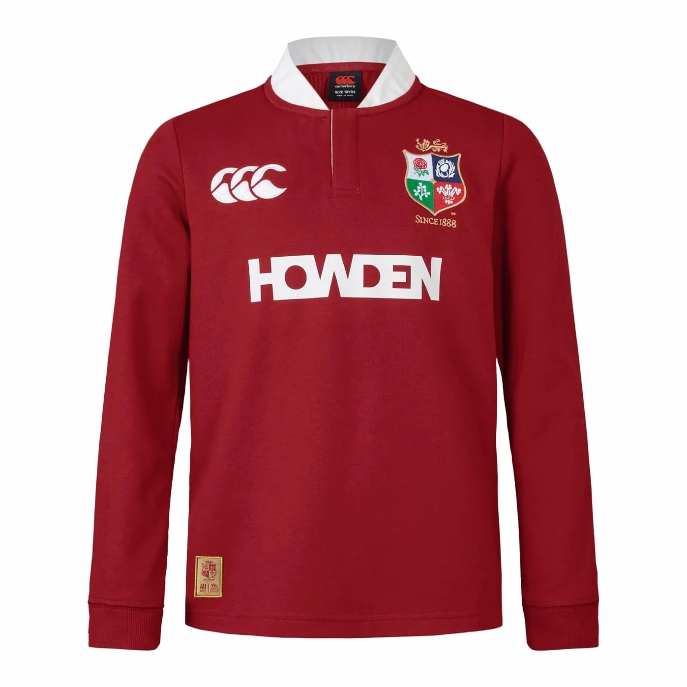 Canterbury of New Zealand British and Irish Lions LS Classic - koszula Niños Unisex, Red Dahlia,