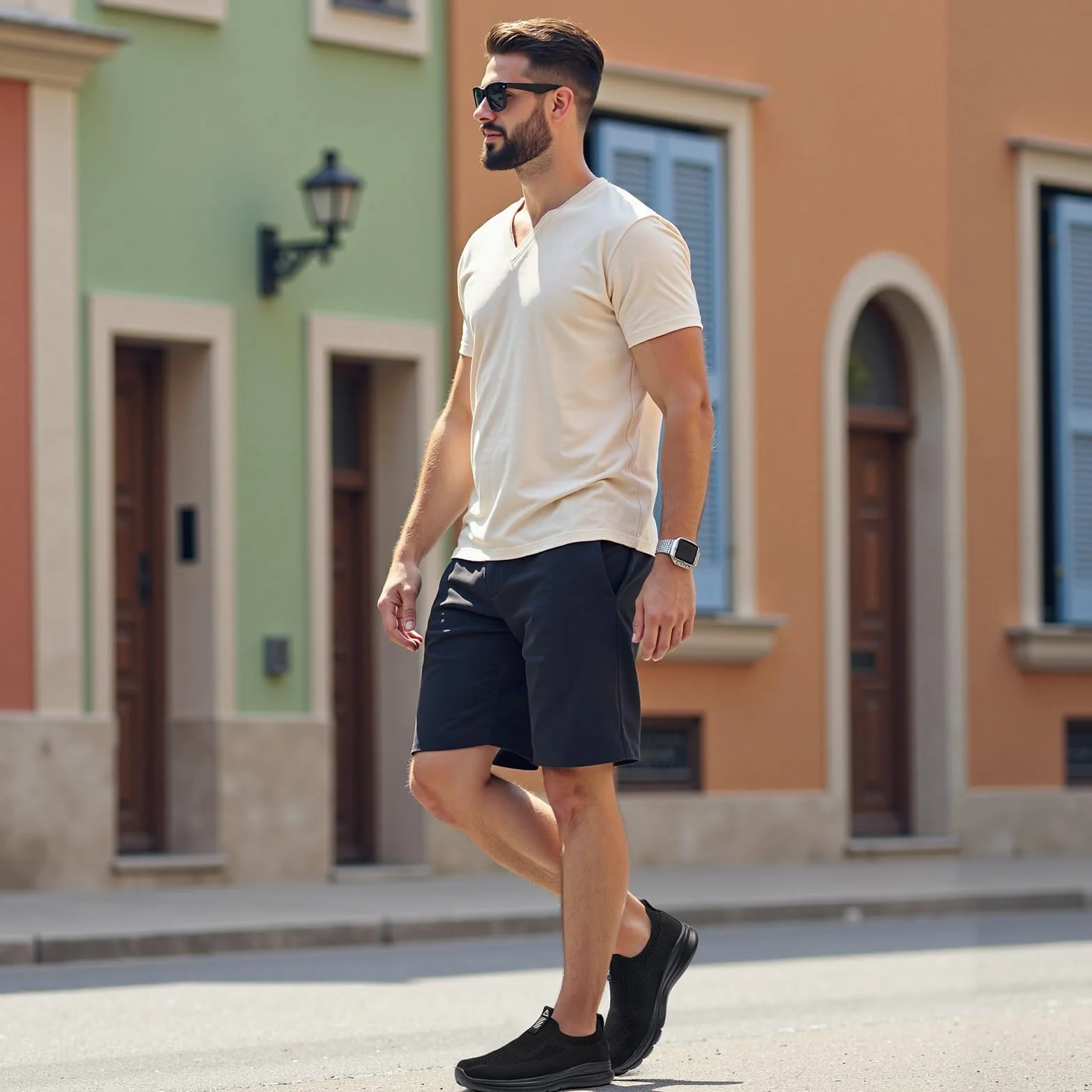 ODCKOI Slip On Sneaker Męskie trampki bez sznurowania Antypoślizgowe buty sportowe Buty do chodzenia po ulicy Buty do biegania Oddychające buty sportowe do biegania