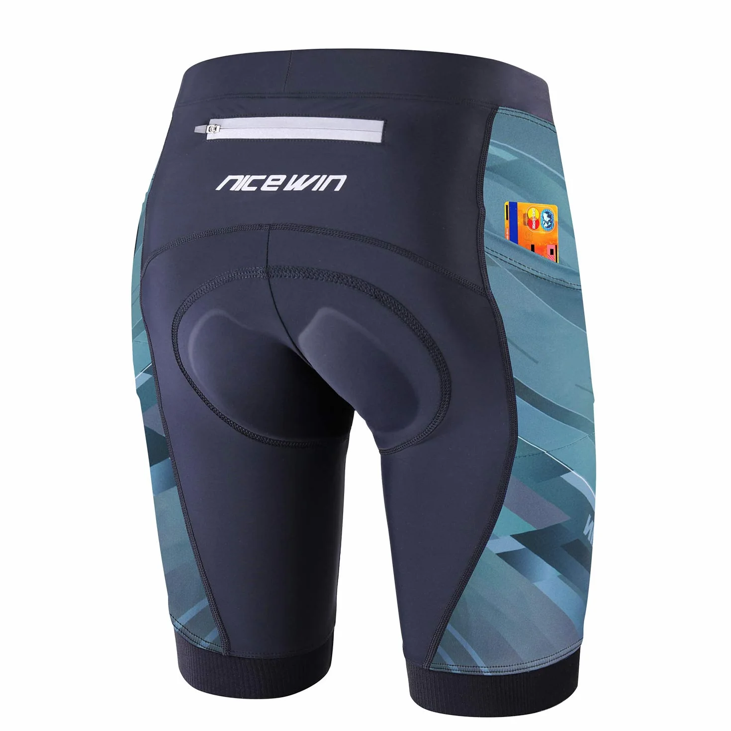 Damskie spodenki rowerowe 4D Gel Pading Cycling Spinning Biker Spodenki rowerowe z kieszeniami Szeroki pas