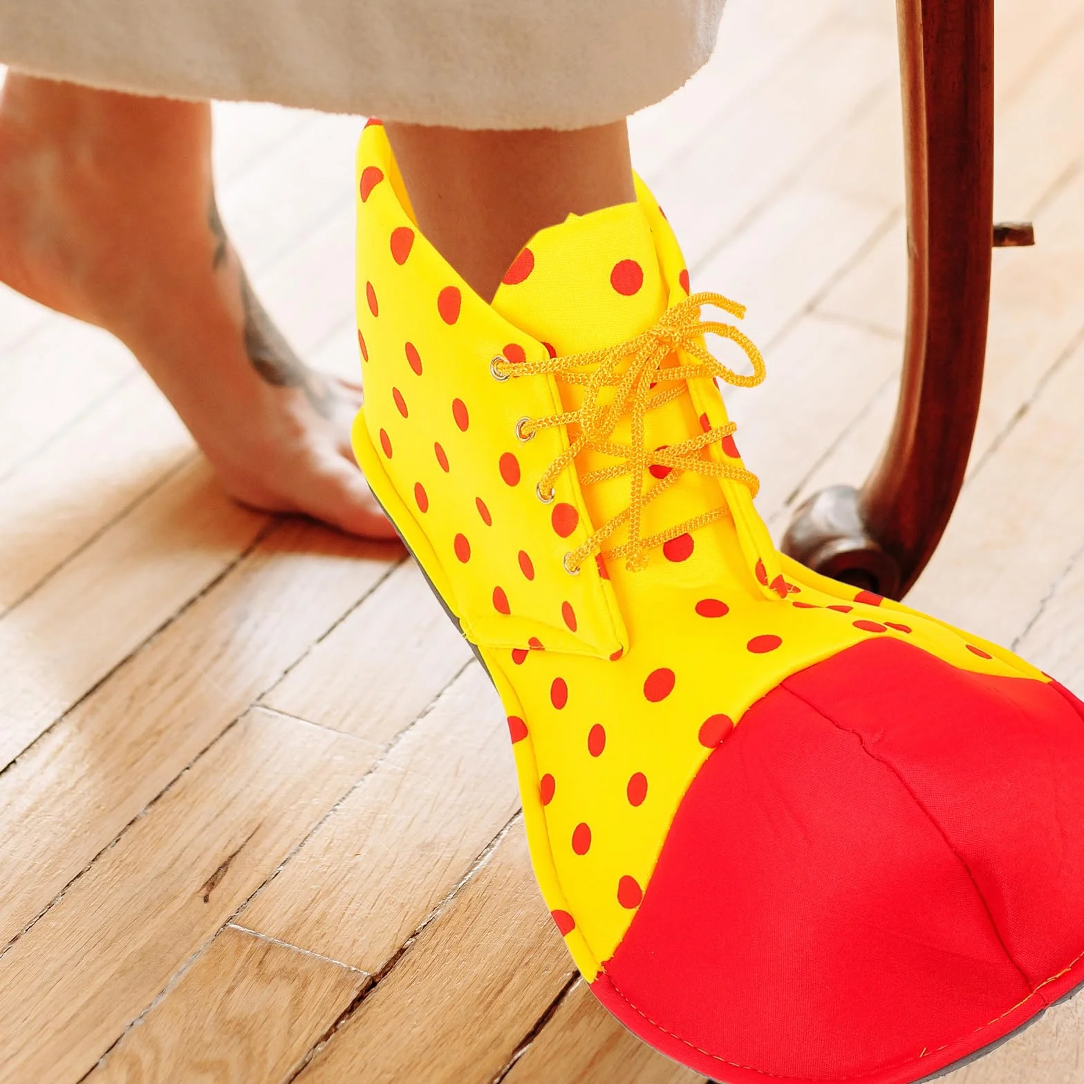 Happyyami Bożonarodzeniowe buty do selfa, duże buty klauna, do kostiumu, na karnawał, Halloween, imprezę, kostium (kolor losowy)