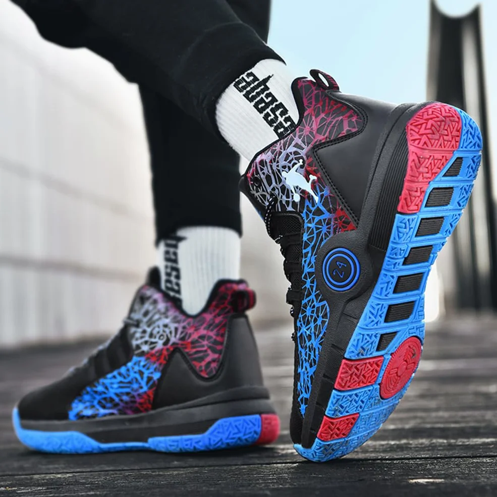 buty do koszykówki dla dzieci moda buty do koszykówki na świeżym powietrzu sportowe fitness antypoślizgowe buty do biegania, Bba R15, 32 EU
