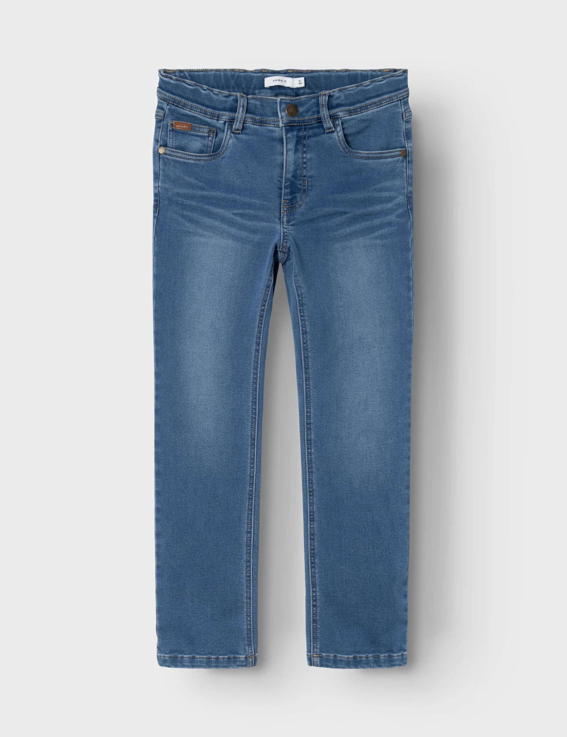 NAME IT Nkmryan Regular Fleece Jeans 7330-an O - Dżinsy slim fit Chłopcy