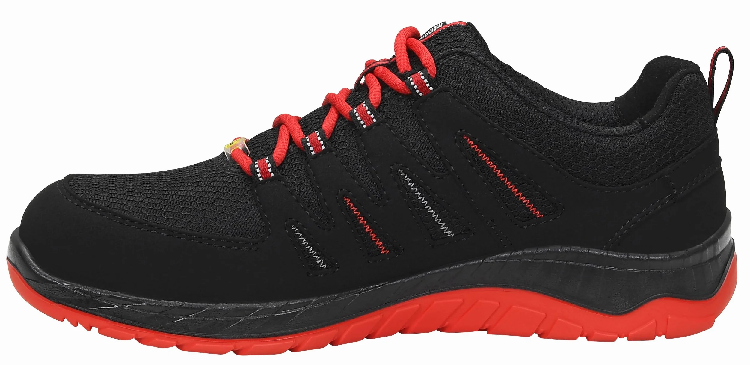 ELTEN Uniseks Elten Sicherheitsschuhe Maddox Black-red Low S3, Herren, Sportlich, Leicht, Schwarz/Rot, StahlkappeObuwie przemysłowe