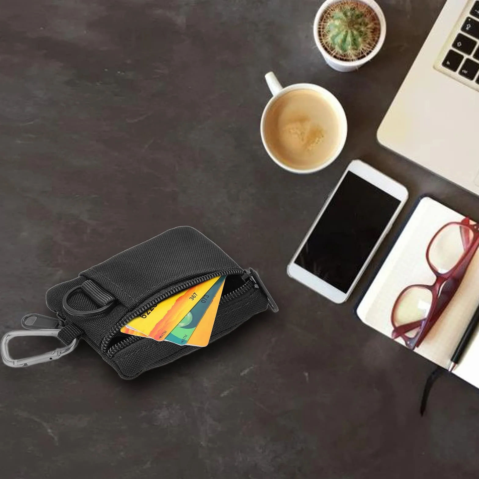 EDC Molle Etui, Outdoor EDC Molle Etui Portfel Mini Przenośne Etui na Klucze Karty EDC Etui Torba Portmonetka z