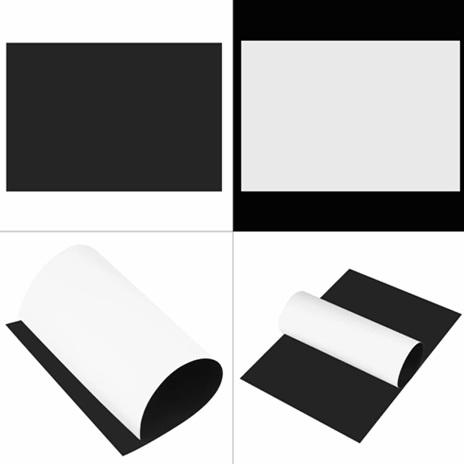 Arkusze Magnetyczne do Wydruku, 5pcs A4 Elastyczna Magnetyczna Arkusz Drukowania Magnetyka do Druku do Wydruku Magnesu Papieru do Wydruku, Błyszczący Papierowy Papier Nie