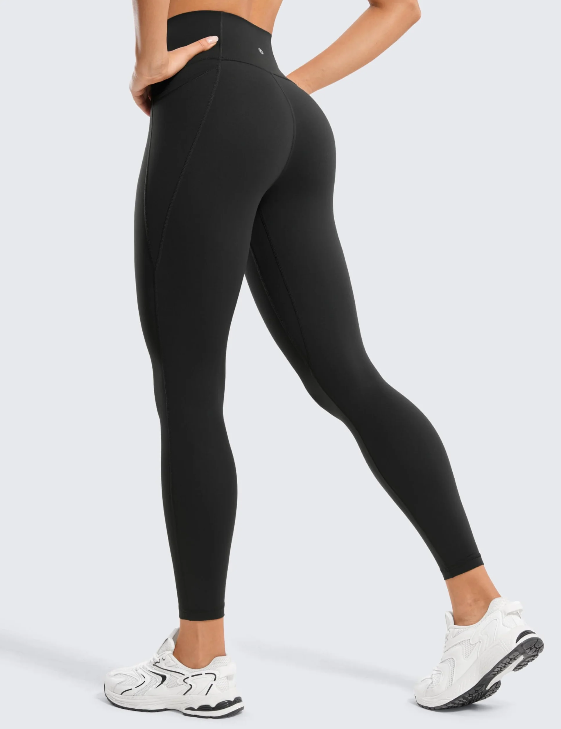 CRZ YOGA Damskie Legginsy Butterluxe Gym 25''-Legginsy treningowe o wysokiej talii z kieszeniami Masło Miękkie Legginsy jogi