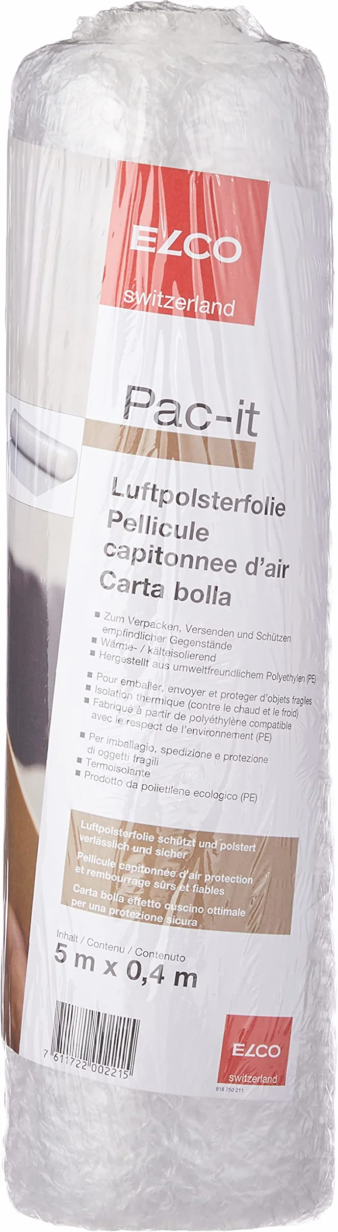 Elco 818750211 folia bąbelkowa, 5 x 0,4 m, foliowana