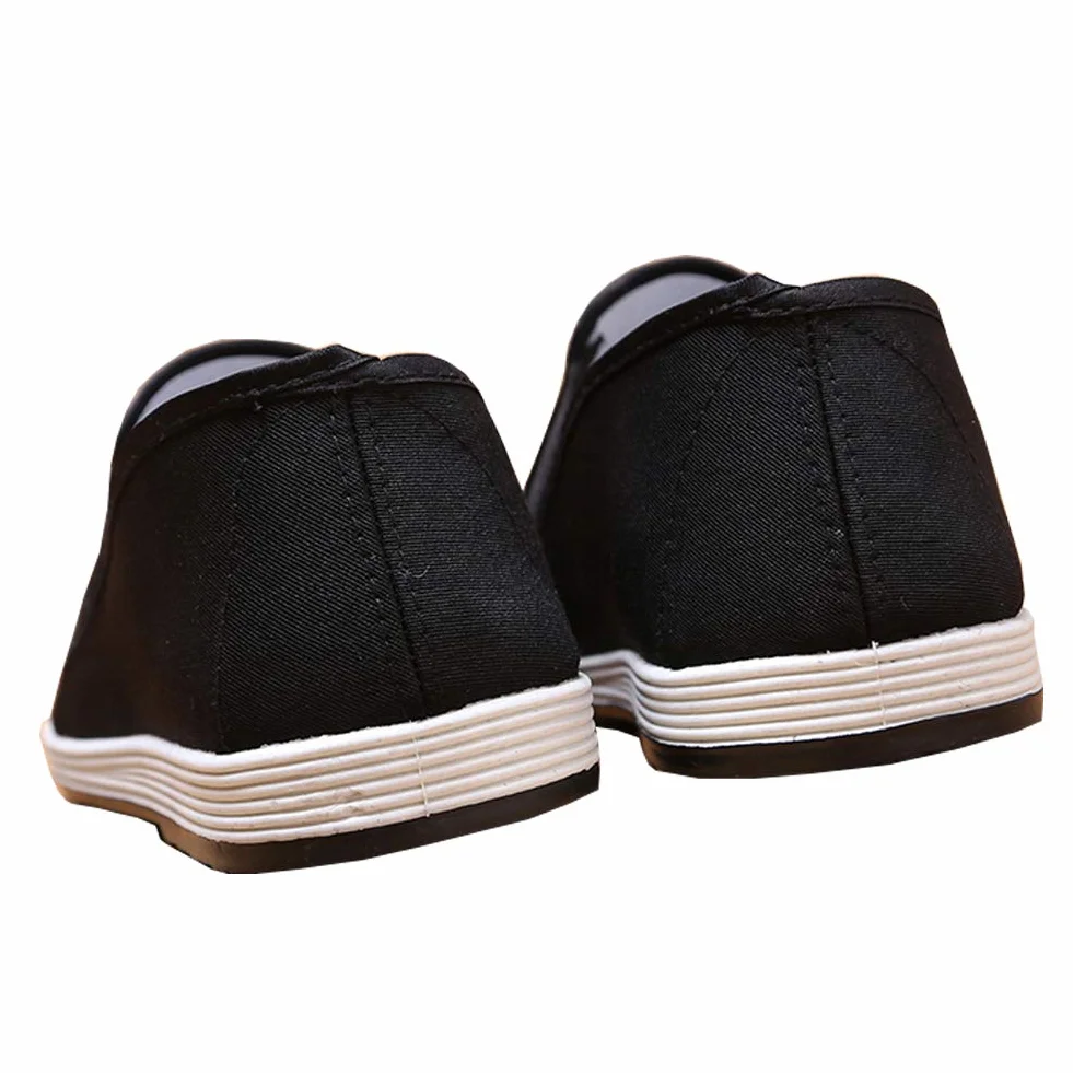 Kapcie w stylu chińskim Kung Fu Martial Arts Tai Chi buty gumowa podeszwa, uniseks, czarne