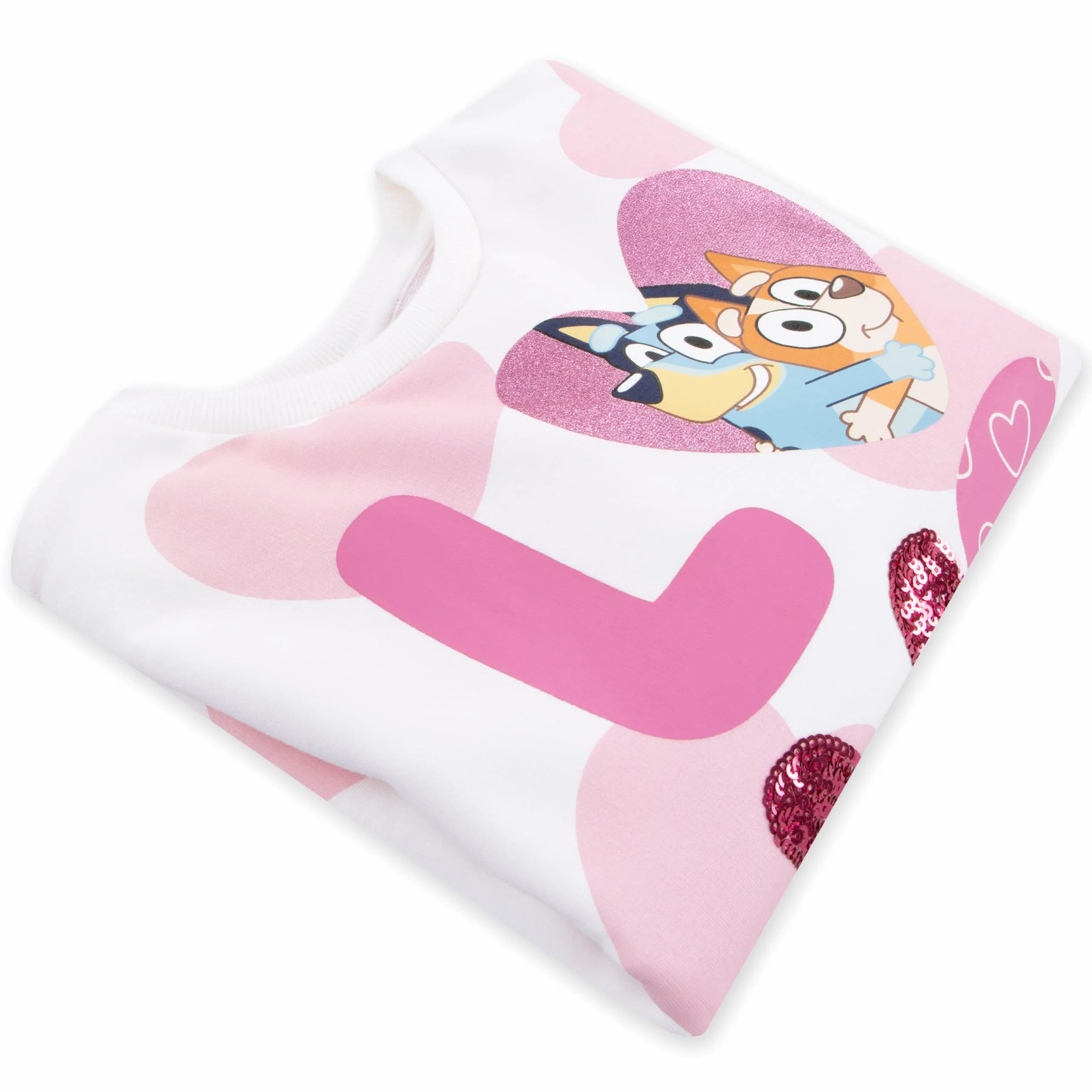 Bluza Bluey | Bluza Dziewczęca z Cekinami | Bluzy Dziewczęce z Bawełny 100%