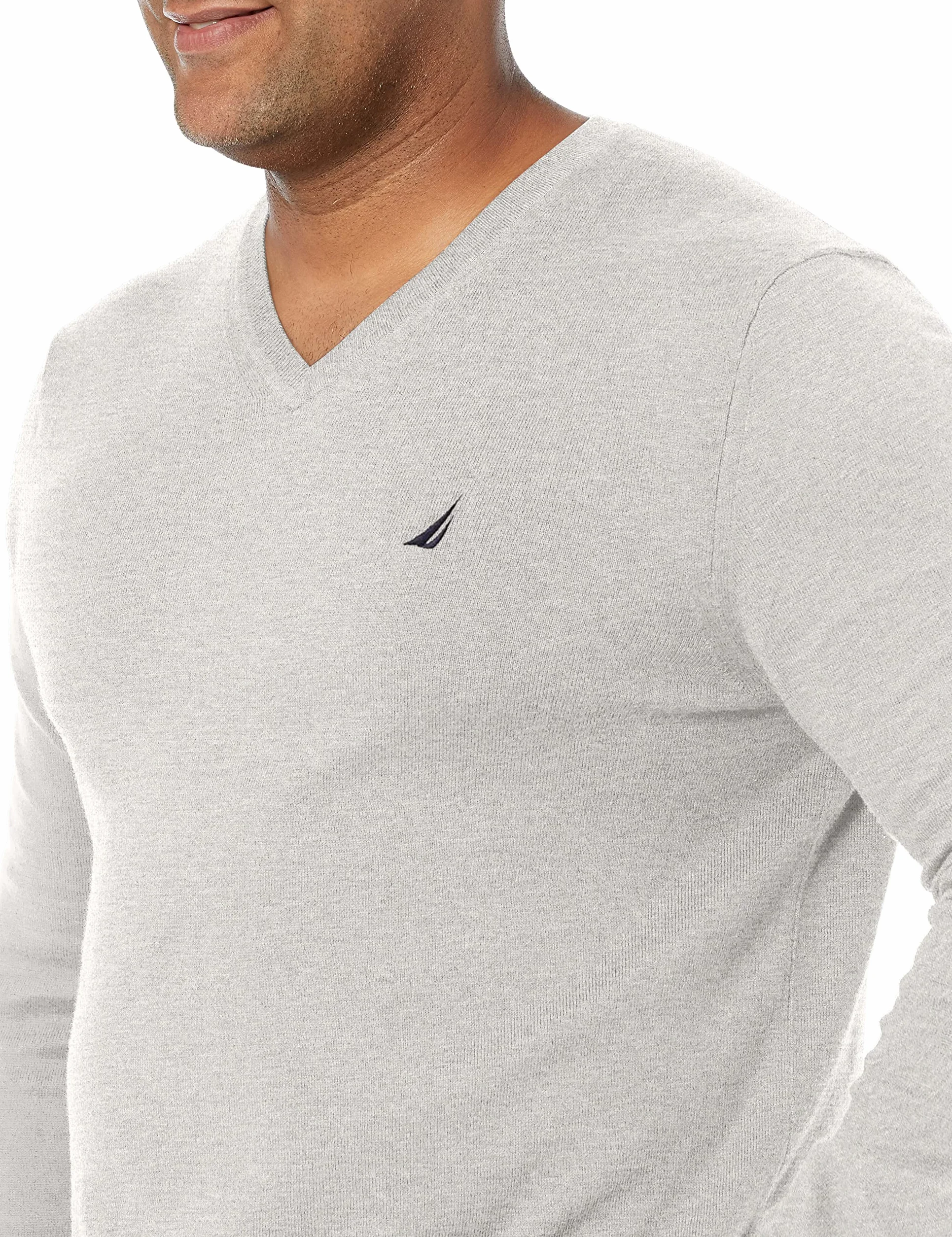 Nautica Sweter pullover Mężczyźni Classic Fit Soft Lightweight Jersey V-neck Sweater